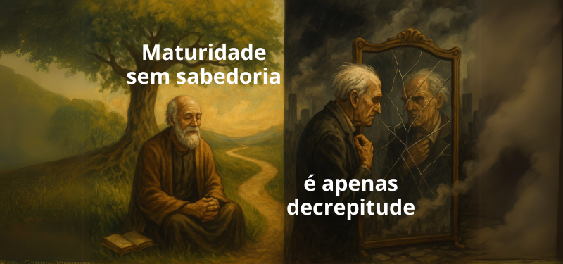 Maturidade sem sabedoria é apenas decrepitude